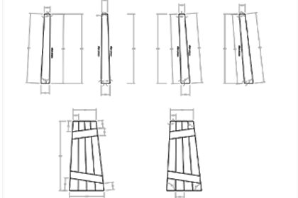 Technical design showing how Prop Studios' crates were constructed