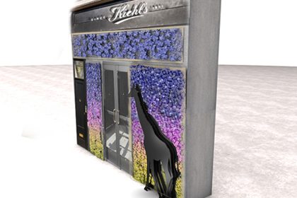 3D design concept for Kiehl's window display