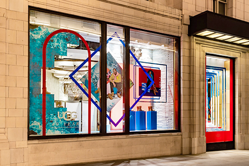 UGG 40th Anniversary Campaign | Selfridges Windows Display 2 | Prop Studios